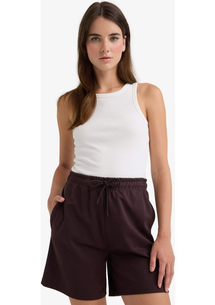Beli Bağcıklı Basic Düz Bermuda Şort F7997AX25AU fırsatları