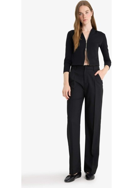 Slim Fit Dar Kesim Kapüşonlu Modal Fermuarlı Sweatshirt F7651AX25AU fiyatları