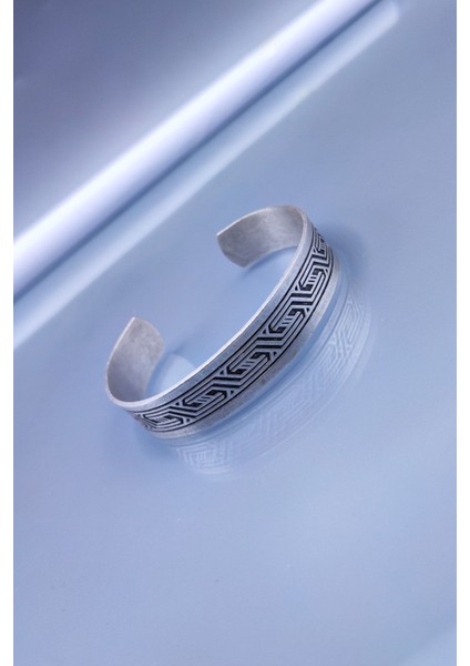 El Yapımı Ayarlanabilir Bakır Bileklik, Gümüş Kaplama, Şifalı ve Sarmalı Tasarım