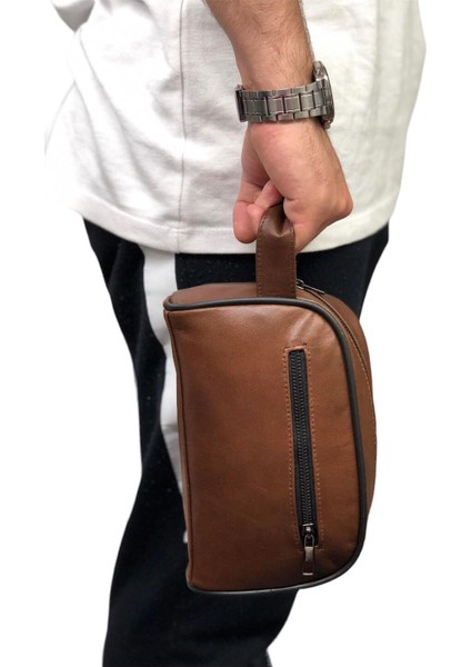 Kahverengi Hakiki Deri El Çantası, Şık ve Zarif Tasarım fiyatları