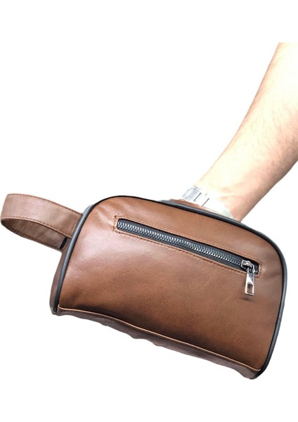 Kahverengi Hakiki Deri El Çantası, Şık ve Zarif Tasarım fırsatları