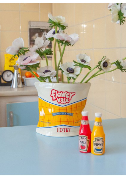 Çok Renkli Vazo Doıy Corner Shop Cips Vazo