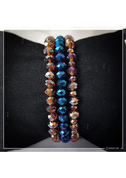 El Yapımı Çok Renkli Faset Kesim Bileklik, Şık ve Özgün Takı Hediye Alternatifi fiyatları