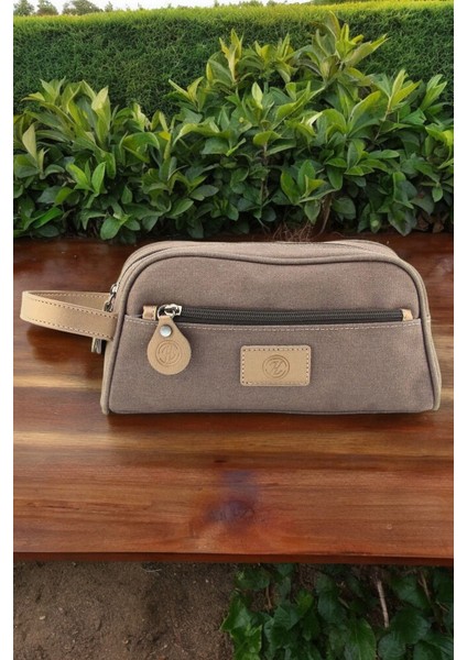 Kahverengi Kanvas Günlük ve Seyahat Çok Amaçlı Makyaj ve Bakım Çantası fırsatları