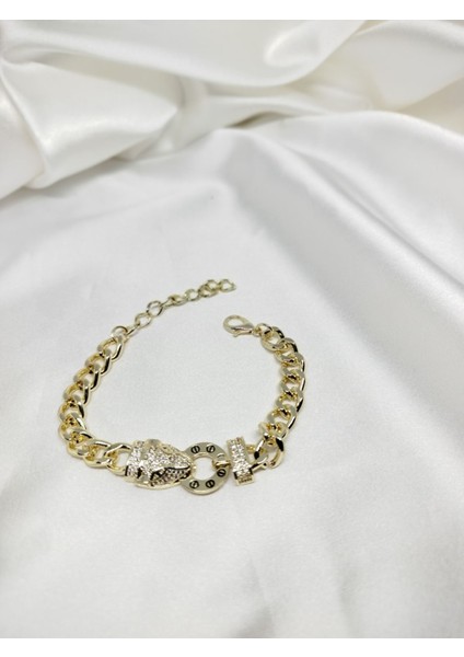 Şık Zirkon Taşlı Kaplan Figürlü Bileklik, Stil Sahibi ve Zarif Takı Seçeneği fırsatları