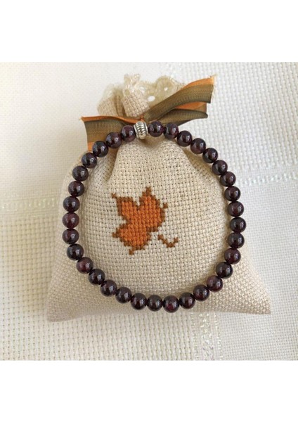 6 mm Doğal Lal Garnet Taşı Bileklik, Şık ve Zarif Takı Seçeneği