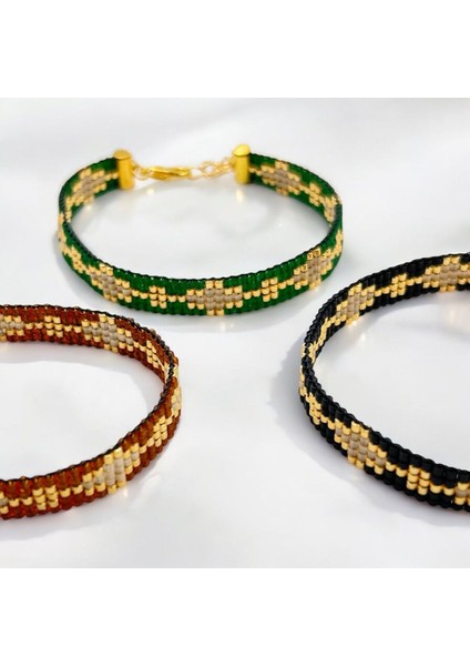 Siyah El Yapımı Bileklik, Şık ve Özgün Tasarım, Doğal ve Rahat Kullanım