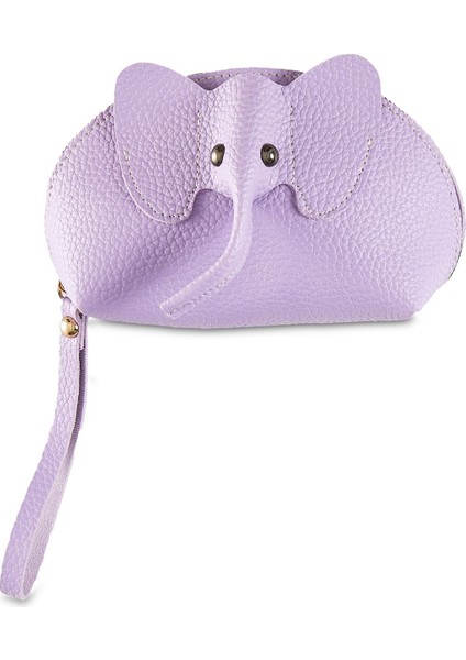 Mor Vegan Deri Fil Çanta, Şık ve Kullanışlı, Doğal ve Hafif Tasarım.