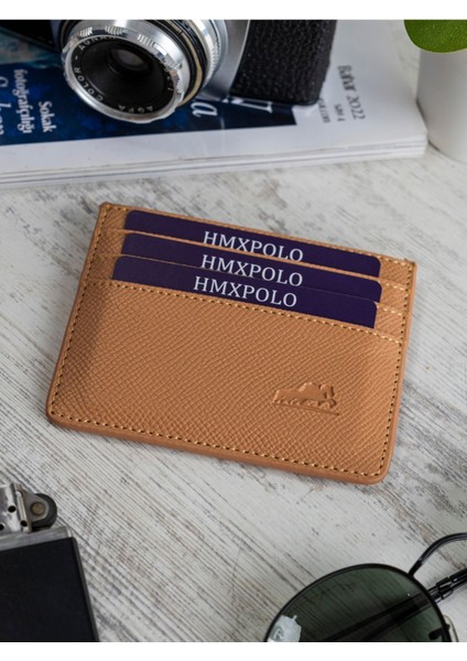 Unisex Kartlık Camel, Şık ve Pratik Deri Kartlık Kahverengi fiyatları