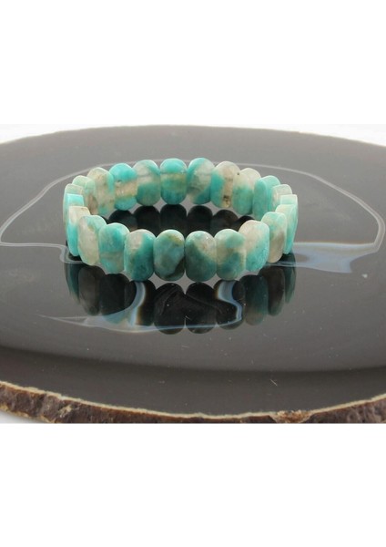 Doğal Amazonit Taşlı Şık Bileklik, Zarif Takı Seçeneği modelleri