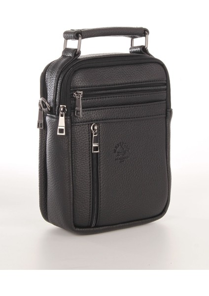 Şık Siyah Postacı Çantası, Omuz ve El Kullanımı Için Uygun