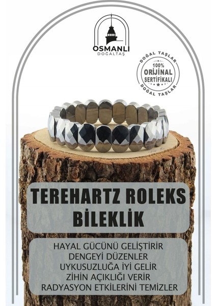 Doğal Taş Roleks Bileklik, Sertifikalı, Şık ve Zarif Takı Tasarımı