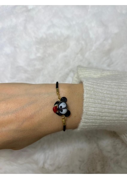 Şık Siyah Murano Cam Bileklik, Zarif Takı Tasarımı fiyatları