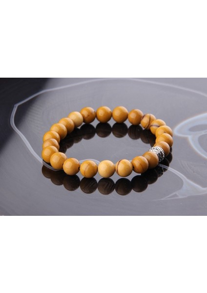 Sertifikalı 8 mm Doğal Taş Bileklik, Şık ve Enerjik Sarı Renk Seçeneği fiyatları