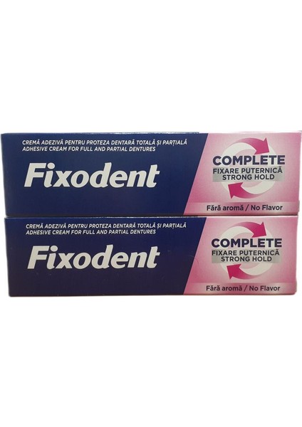 Complete Protez Yapıştırıcı Krem Güçlü Tutuş 47 gr Aromasız x 2 Adet