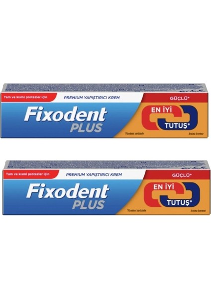 Plus 40G Diş Protez Yapıştırıcı Krem 2 Paket