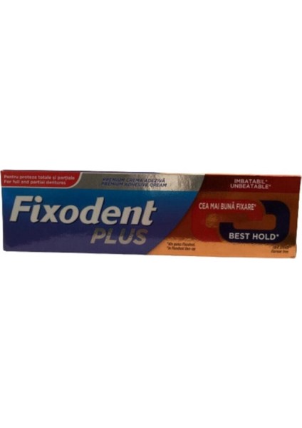 Plus Protez Yapıştırıcı Krem 40 gr - Fıxodent Premıum Best Hold -Premium Adhesive Cream