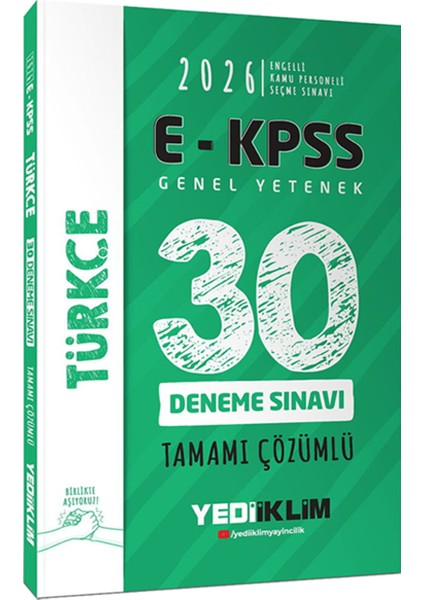 2026 E-Kpss Gygk Çözümlü Soru Bankası-Tüm Dersler Çözümlü 30 Deneme-Çek Kopart Yaprak Test-3 Deneme fırsatları