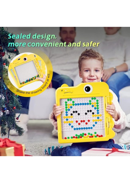 Yeni Yürümeye Başlayan Çocuklar Için Manyetik Çizim Tahtasında Karikatür Dinozor Mıknatıs Nokta Sanat Montessori Eğitim Okul Öncesi Oyuncak Noel Hediyesi (Yurt Dışından) indirimleri