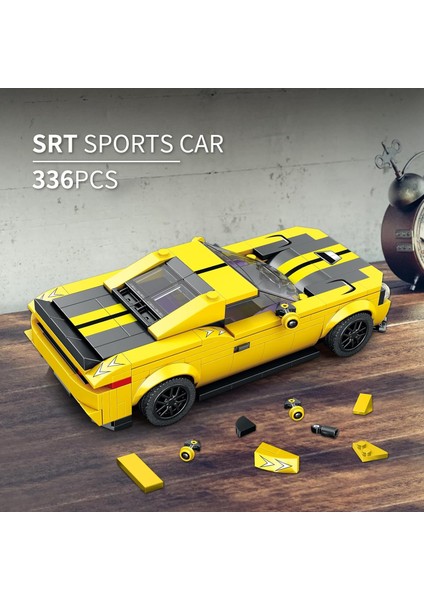 Süper Spor Araba Yapı Seti, Hypercar Model Yapı Oyuncak, Zorlu Yarış Arabası Yapı Taşları Seti, Çocuklar Için Parçalarla Yapılan Süper Araba Model Seti, Verme Veya Koleksiyon, Srt (Yurt Dışından) modelleri