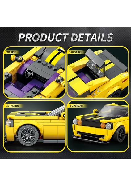 Süper Spor Araba Yapı Seti, Hypercar Model Yapı Oyuncak, Zorlu Yarış Arabası Yapı Taşları Seti, Çocuklar Için Parçalarla Yapılan Süper Araba Model Seti, Verme Veya Koleksiyon, Srt (Yurt Dışından) fırsatları