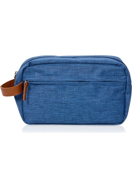 Mavi Erkek Seyahat ve Kişisel Bakım Çantası, Hafif ve Şık Tasarım