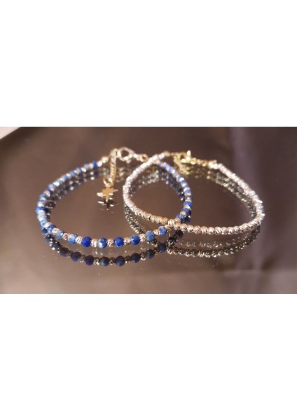 Mavi Lapislazuli Sertifikalı Minik Bileklik, Şık ve Zarif Takı Seçeneği