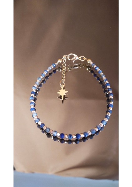 Mavi Lapislazuli Sertifikalı Minik Bileklik, Şık ve Zarif Takı Seçeneği modelleri