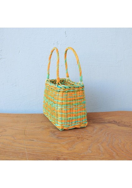 Şık Rattan Çanta 23X11.5XH16 Bej, Hafif ve Zarif Tasarım indirimleri