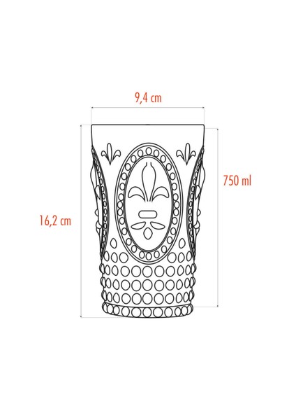 Akrilik Aquamarin 6'lı Uzun Bardak & Su Meşrubat Bardağı 750 ml ( Büyük Boy & Cam Değildir ) modelleri