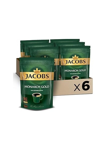Jacobs Moarch Gold 200 gr x 6 Paket