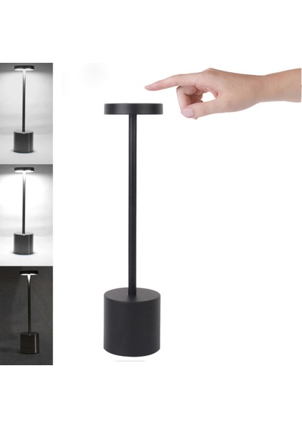 LED Masa Lambası Dokunmatik Şarj Edilebilir Masa Lambası 3 Renk Yatak Odası Başucu Okuma Gece Lambası Restoran Ev Açık Hava Dekorasyonu Için " (Yurt Dışından) modelleri