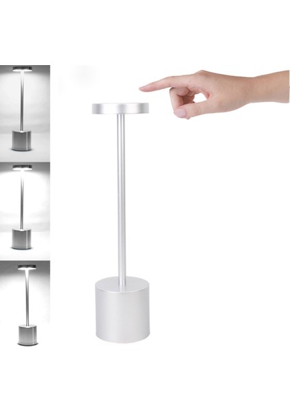 LED Masa Lambası Dokunmatik Şarj Edilebilir Masa Lambası 3 Renk Yatak Odası Başucu Okuma Gece Lambası Restoran Ev Açık Hava Dekorasyonu Için " (Yurt Dışından) modelleri