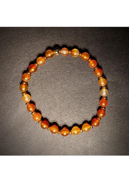 Çok Renkli 6 mm Akik Bileklik, Şık ve Modern Takı Seçeneği