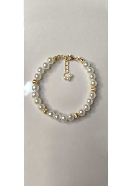 Parlak Sarı Inci Bileklik, Şık ve Zarif Takı Aksesuarı fırsatları