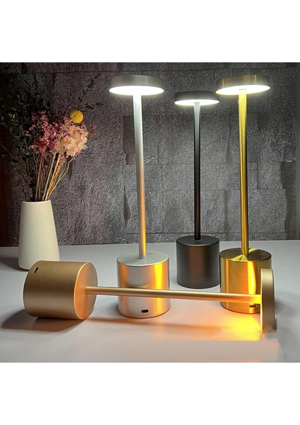 LED Masa Lambası Dokunmatik Şarj Edilebilir Masa Lambası 3 Renk Yatak Odası Başucu Okuma Gece Lambası Restoran Ev Açık Hava Dekorasyonu Için " (Yurt Dışından) fiyatları