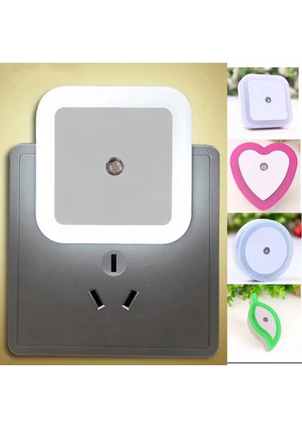 "kablosuz LED Gece Lambası Sensör Aydınlatma Mini Ab Fişli Gece Lambası Çocuk Odası Yatak Odası Dekorasyon Aydınlatması Için Lamba " (Yurt Dışından) fiyatları