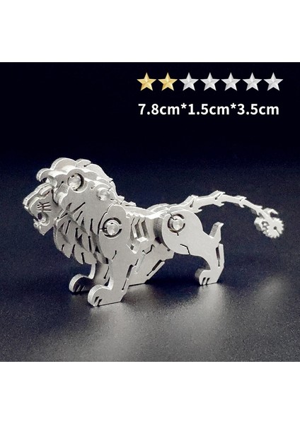 Yeni 3D Mini Üç Boyutlu Metal Yapboz Karikatür Yapboz Modeli Hediyesi (Yurt Dışından)