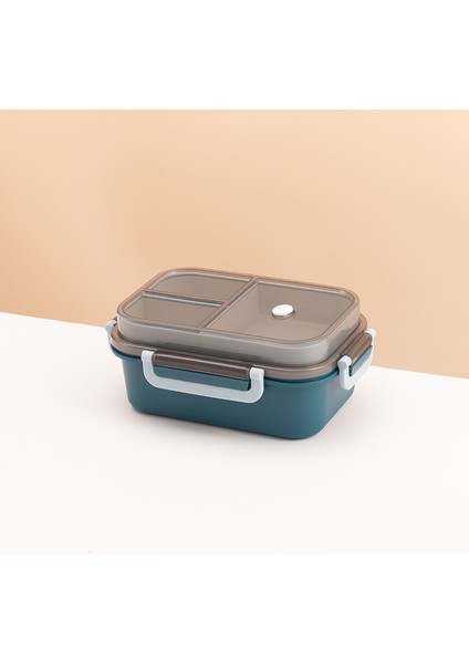 Taşınabilir Kapalı Öğle Yemeği Kutusu 2 Katlı Kafes Mikrodalga Mevcut Isıtma Öğrenci Ofis Personel Meyve Yemek Kapları Çatal Kaşık (Yurt Dışından)