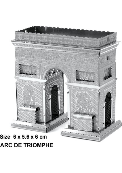 Yeni 3D Mini Üç Boyutlu Metal Çizgi Film Puzzle Yapboz Modeli (Yurt Dışından)