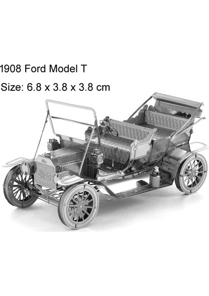 Yeni 3D Mini Üç Boyutlu Metal Çizgi Film Puzzle Yapboz Modeli (Yurt Dışından)