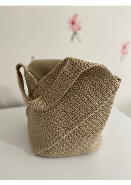 El Örgülü Krem Kol Çantası 28X35 Cm, Şık ve Kullanışlı Günlük Aksesuar modelleri