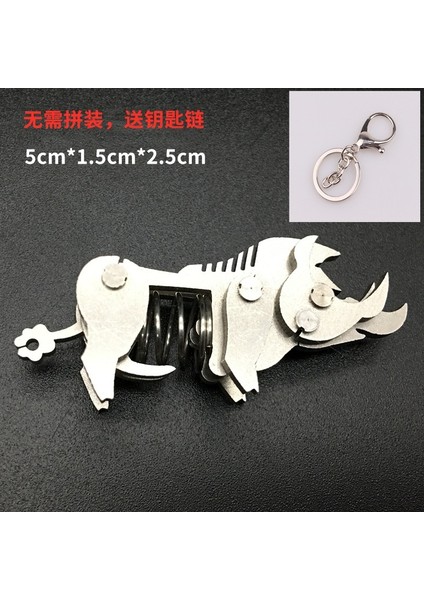 Yeni 3D Mini Üç Boyutlu Metal Çizgi Film Puzzle Yapboz Modeli (Yurt Dışından)