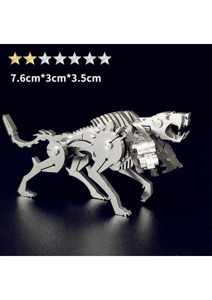 Yeni 3D Mini Üç Boyutlu Metal Çizgi Film Puzzle Yapboz Modeli (Yurt Dışından)