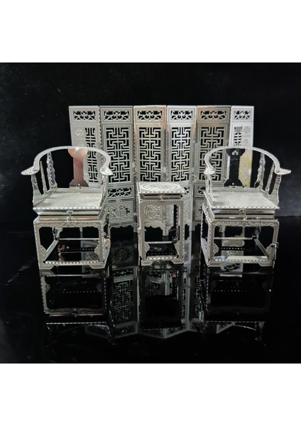 Yeni 3D Mini Üç Boyutlu Metal Çizgi Film Puzzle Yapboz Modeli (Yurt Dışından)