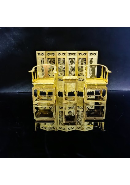 Yeni 3D Mini Üç Boyutlu Metal Çizgi Film Puzzle Yapboz Modeli (Yurt Dışından)