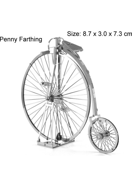 Yeni 3D Mini Üç Boyutlu Metal Çizgi Film Puzzle Yapboz Modeli (Yurt Dışından)