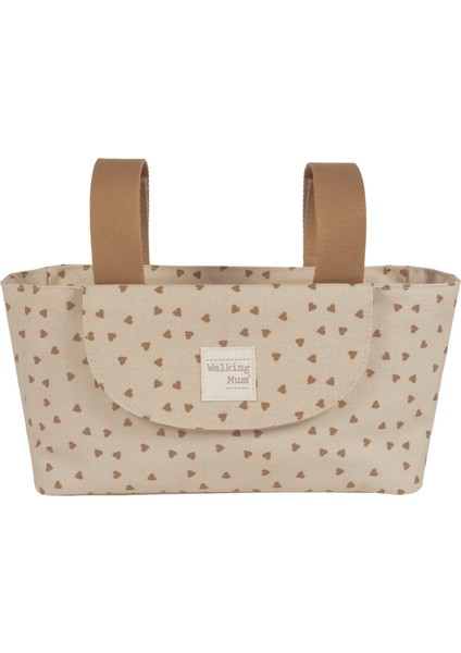 Poppy Bebek Arabası Kalpli Organizer Çanta Cinnamon