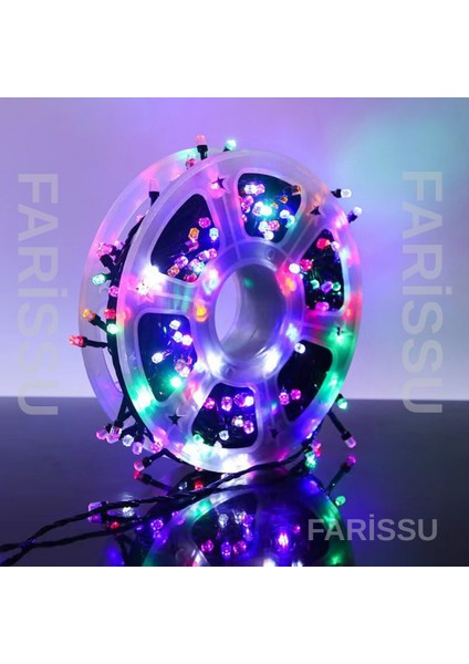 25 Metre Rgb Renkli LED Işık Zinciri | Fişli | 8 Modlu Dış Mekan Dekoratif Aydınlatma fiyatları