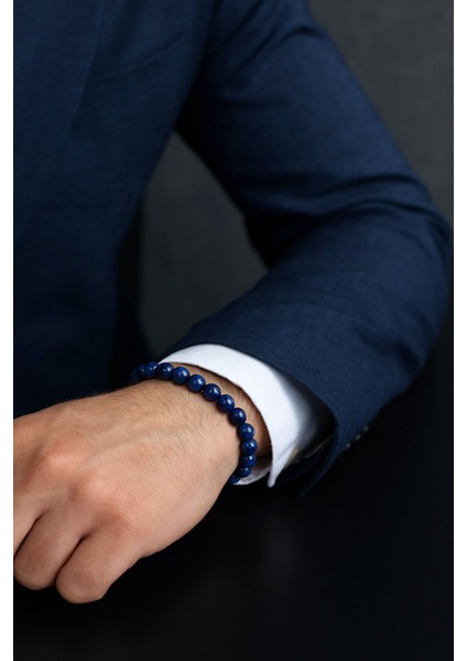 Mavi Renkli Doğal Taşlı Zarif Bileklik, El Yapımı, Unisex Tasarım modelleri